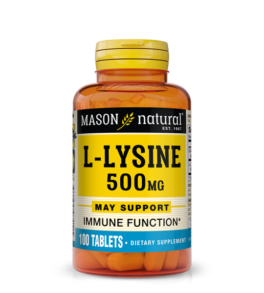 Mason Natural L-Lysine 500 mg (100 табл)