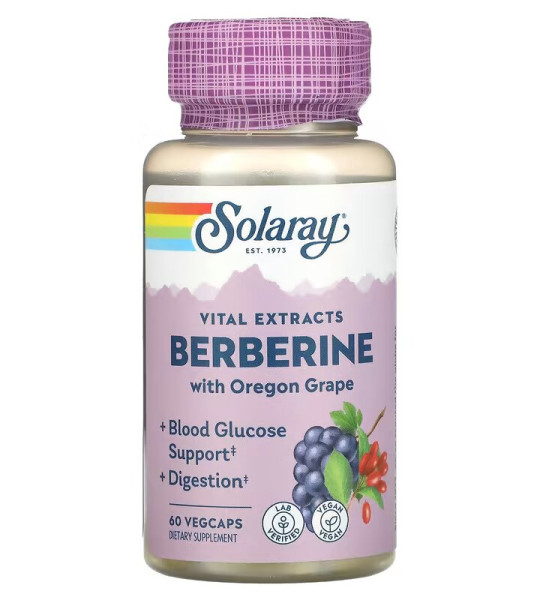 Solaray Berberine with Oregon Grape 250 mg / 285 mg Veg Caps (60 капс)