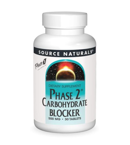 Source Naturals Phase 2 Carbohydrate Blocker 500 mg (30 табл)