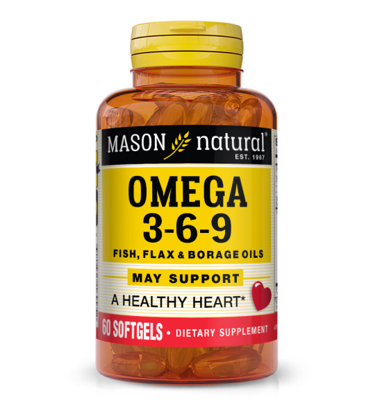 Mason Natural Omega 3-6-9 Softgels (60 капс)