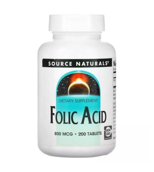 Source Naturals Folic Acid 800 mcg (200 табл)