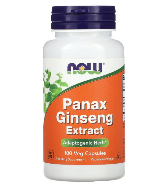 NOW Panax Ginseng Extract 1000 mg Veg Caps (100 капс)