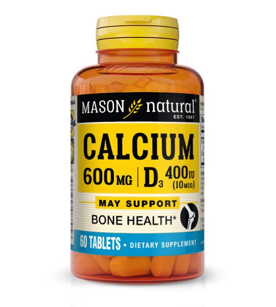 Mason Natural Calcium 600 mg D3 10 mcg (60 табл)