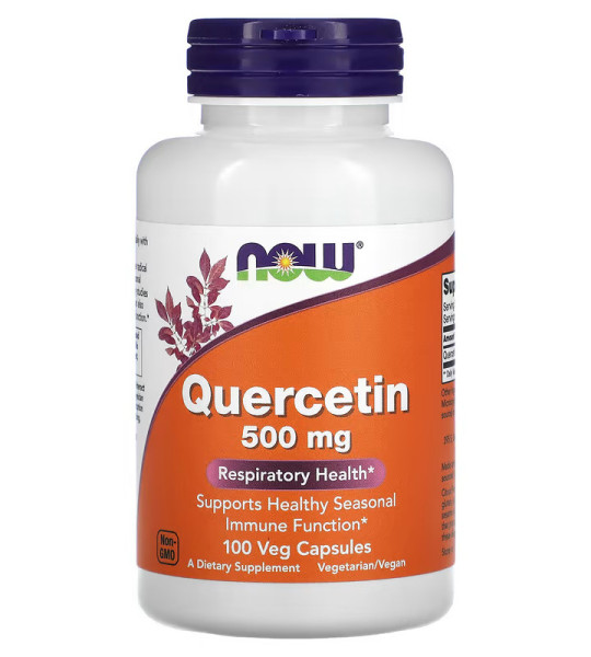 NOW Quercetin 500 mg Veg Caps (100 капс)