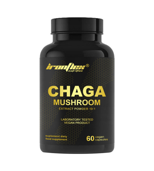 IronFlex Chaga Mushroom 600 mg Veg Caps (60 капс)