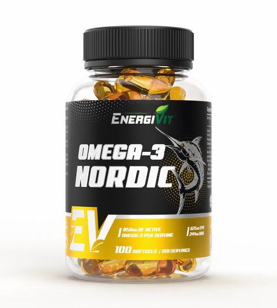 EnergiVit Omega-3 Nordic 950 mg Softgels (100 капс)