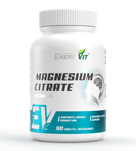 EnergiVit Magnesium Citrate 200 mg + Vitamin B6 6 mg 90 табл