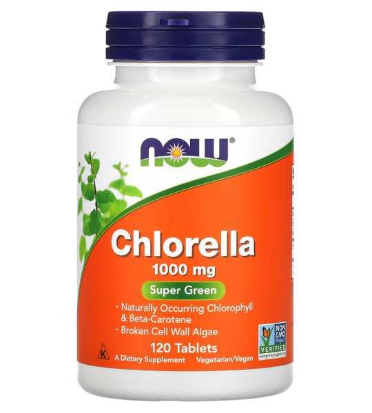 NOW Chlorella 1000 mg (120 табл)