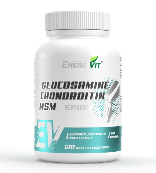 EnergiVit Glucosamine Chondroitin MSM Sport 120 табл