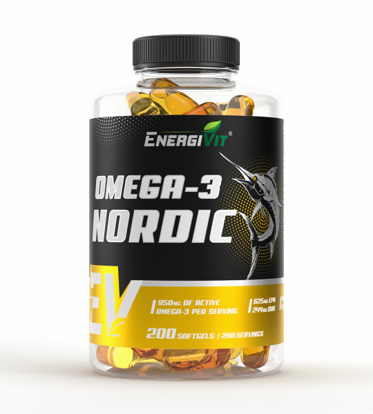 EnergiVit Omega-3 Nordic 950 mg softgels (200 капс)