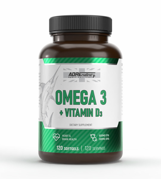 Adrenaline Оmega 3 + Vitamin D3 (120 капс)