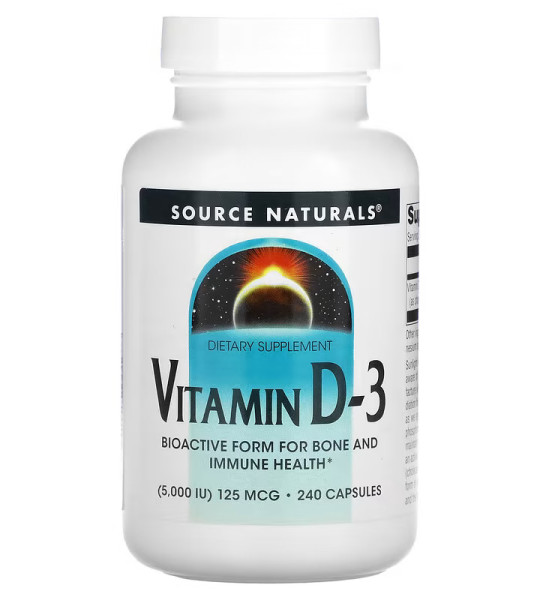 Source Naturals Vitamin D-3 125 mcg (240 капс)