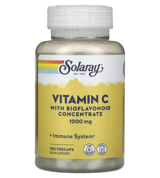 Solaray Vitamin C with Bioflavonoid Concentrate 1000 mg Veg Caps (100 капс)