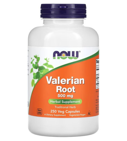 NOW Valerian Root 500 mg Veg Caps (250 капс)