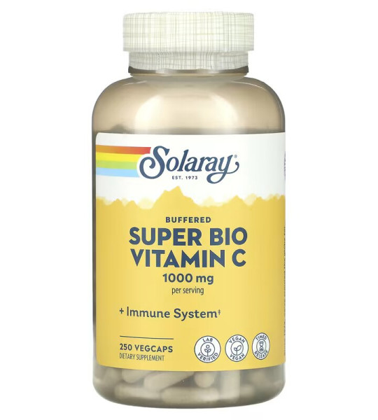 Solaray Buffered Super Bio Vitamin C 1000 mg Veg Caps (250 капс)