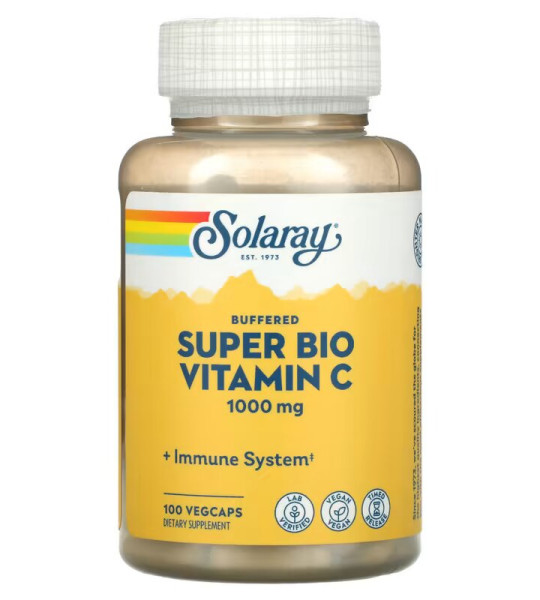 Solaray Buffered Super Bio Vitamin C 1000 mg Veg Caps (100 капс)