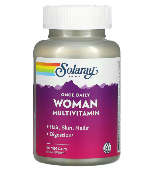 Solaray Once Daily Woman Multivitamin Veg Caps (90 капс)