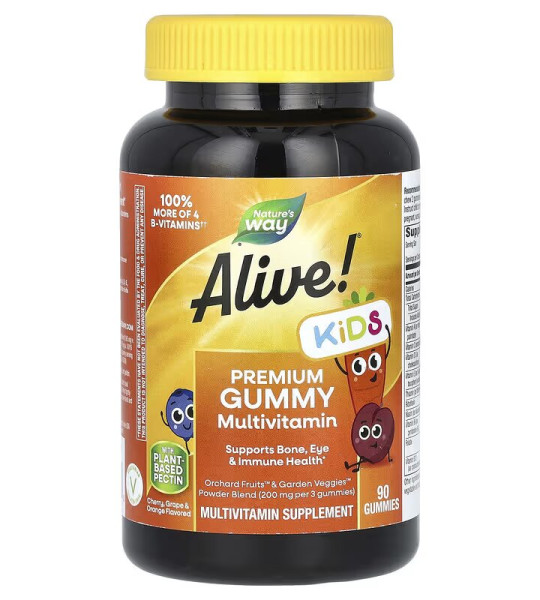 Nature's Way Alive! Kids Premium Multivitamin Gummy (90 жув табл)