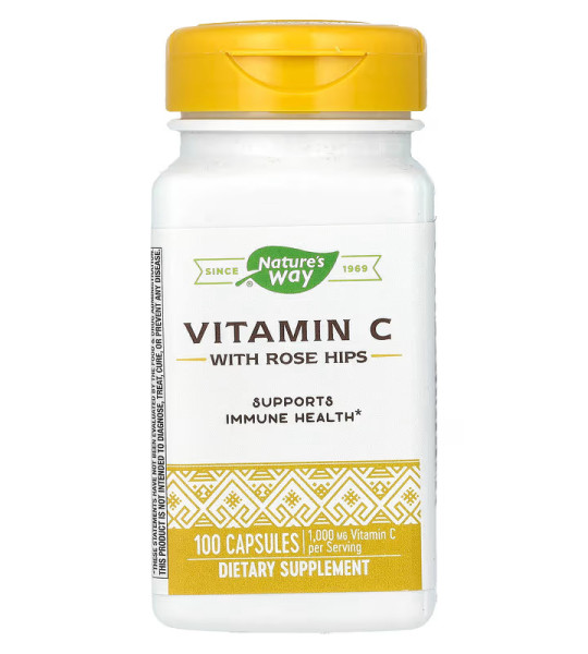 Nature's Way Vitamin C with Rose Hips 1000 mg (100 капс)