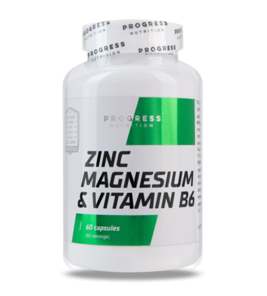 Progress Nutrition Zinc + Magnesium & Vit. B6 (60 капс)