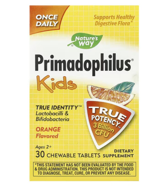 Nature's Way Primadophilus Kids 3 Billion CFU (30 жув табл)