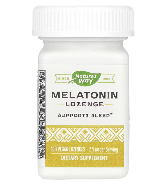 Nature's Way Melatonin Lozenge 2,5 mg (100 табл)