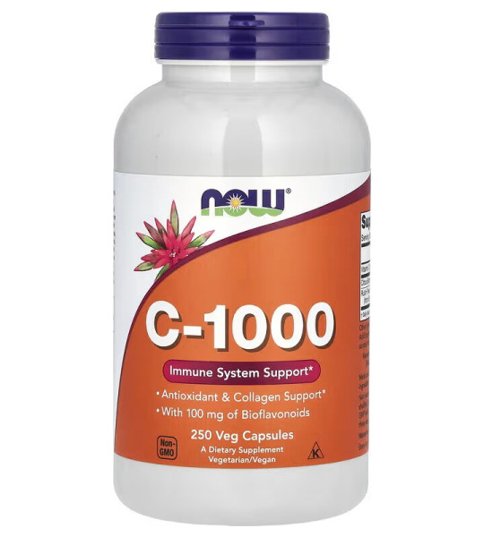 NOW Vitamin C-1000 with Bioflavonoids Veg Caps (250 капс)