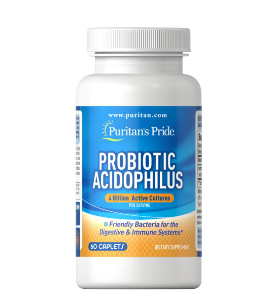 Puritan's Pride Probiotic Acidophilus 4 Billion (60 табл)