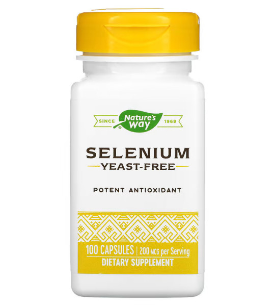 Nature's Way Selenium Yeast-Free 200 mcg Veg Caps (100 капс)