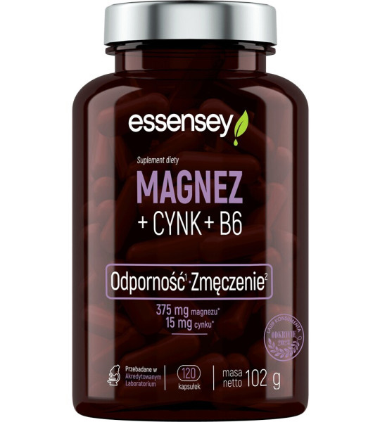 Essensey Magnesium 375 mg + Zinc 15 mg + B6 (120 капс)