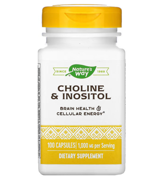 Nature's Way Choline & Inositol 1000 mg (100 капс)