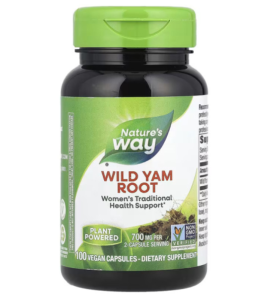 Nature's Way Wild Yam Root 700 mg Veg Caps (100 капс)