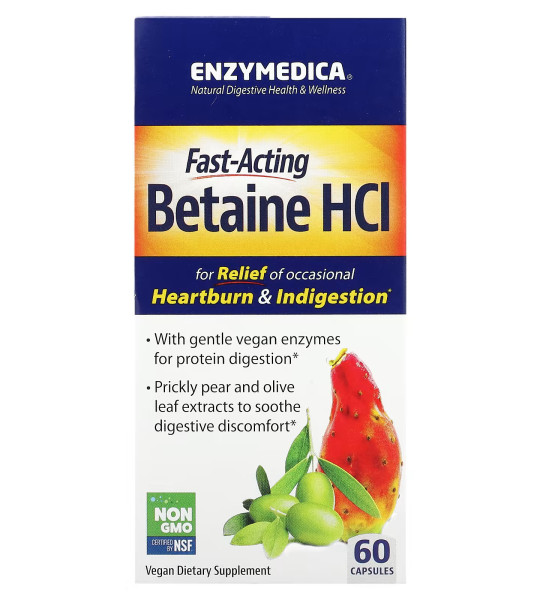 Enzymedica Betaine HCl BOX (60 капс)