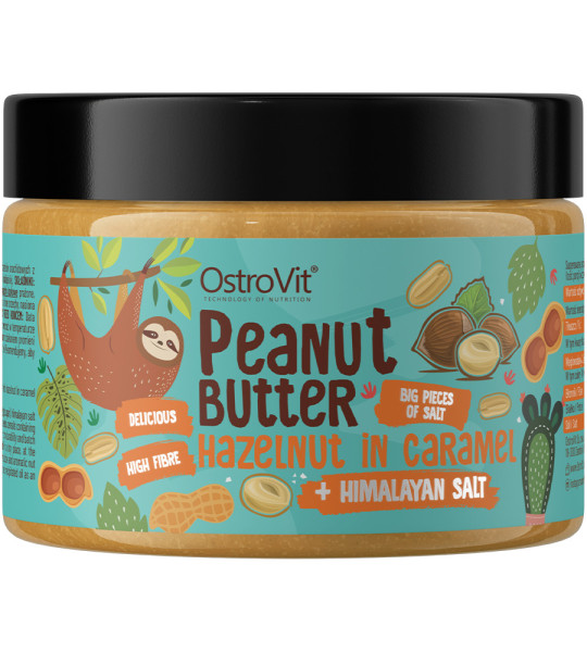 OstroVit Peanut Butter + Hazelnut in Caramel + Himalayan Salt (500 грам)