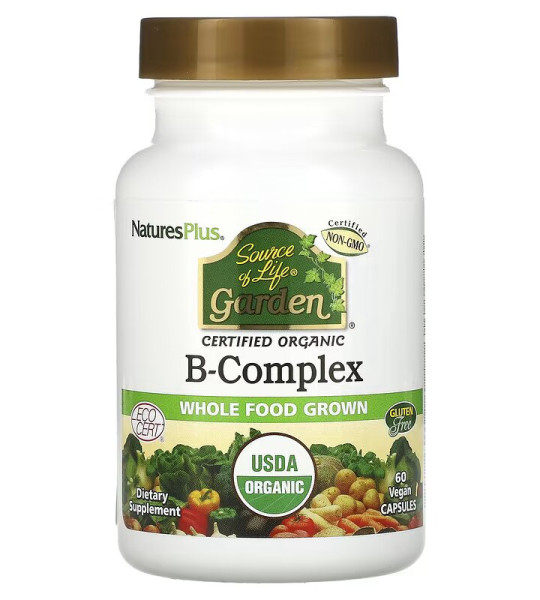 NaturesPlus Source of Life B-Complex Veg Caps (60 капс)