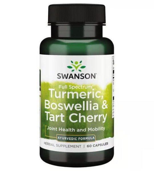 Swanson Full Spectrum Turmeric, Boswellia & Tart Cherry (60 капс)