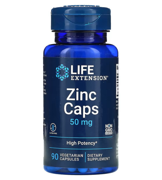 Life Extension Zinc Caps 50 mg Veg Caps (90 капс)