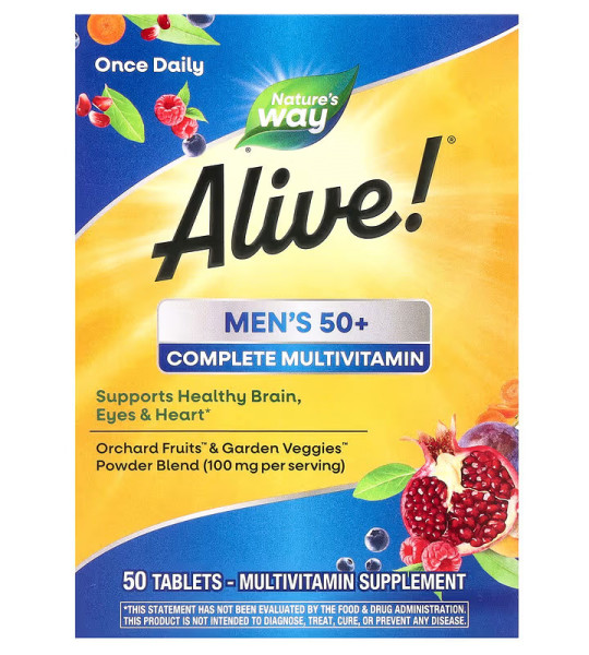 Nature's Way Alive! Men's 50+ Complete Multivitamin (50 табл)