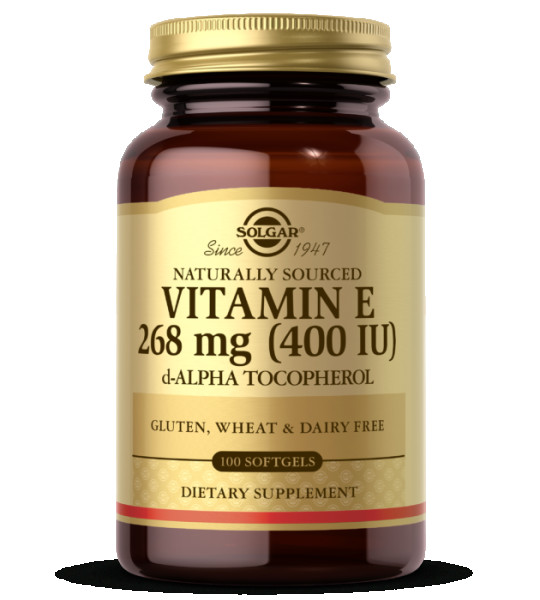 Solgar Vitamin E 268 mg (400 IU) d-Alpha Tocopherol Softgels (100 капс)