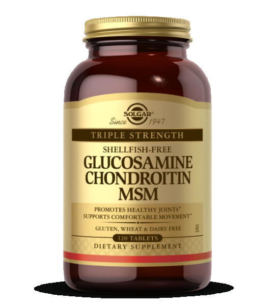 Solgar Triple Strength Glucosamine Chondroitin MSM Shellfish-Free (120 табл)