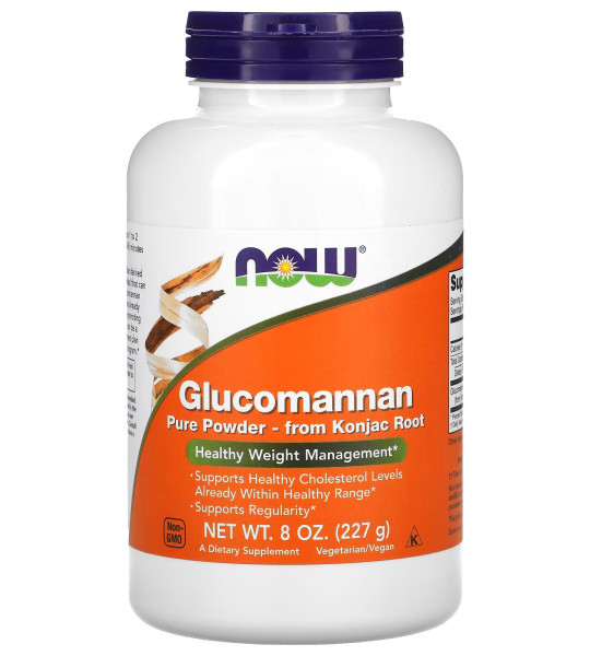 NOW Glucomannan Pure Powder 227 грам