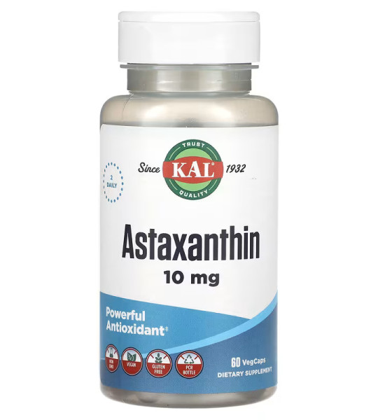 KAL Astaxanthin 10 mg Veg Caps (60 капс)