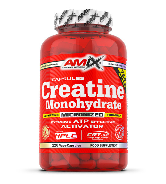 Amix Creatine Monohydrate 750 mg Veg Caps (220 капс)