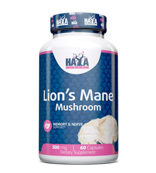 HaYa Labs Lion's Mane Mushroom 500 mg (60 капс)