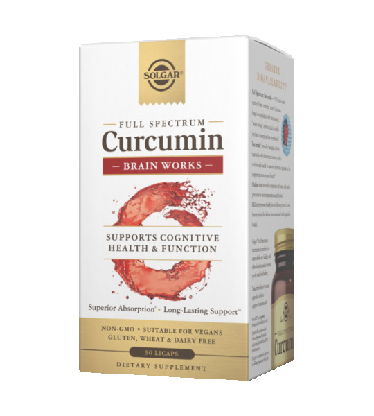 Solgar Full Spectrum Curcumin Brain Works LiCaps (90 капс)