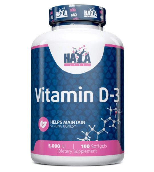 HaYa Labs Vitamin D-3 5000 IU Softgels (100 капс)