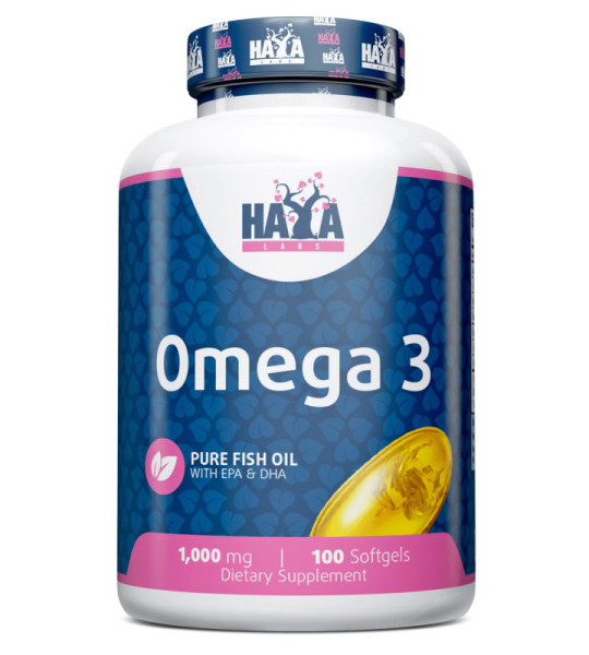 Haya Labs Omega 3 1000 mg Softgels (100 капс)