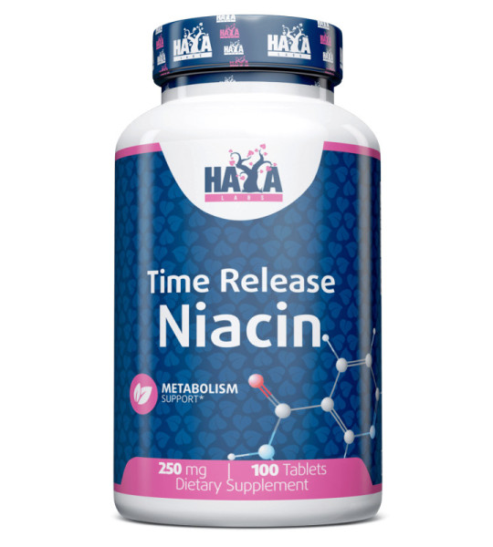 HaYa Labs Niacin Time Release 250 mg (100 табл)