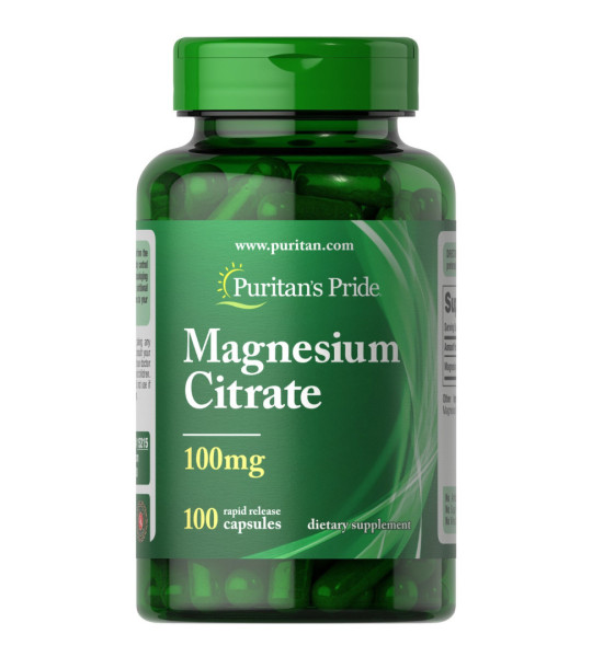 Puritan's Pride Magnesium Citrate 100 mg (100 капс)