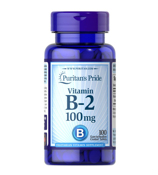 Puritan's Pride Vitamin B-2 100 mg (100 табл)